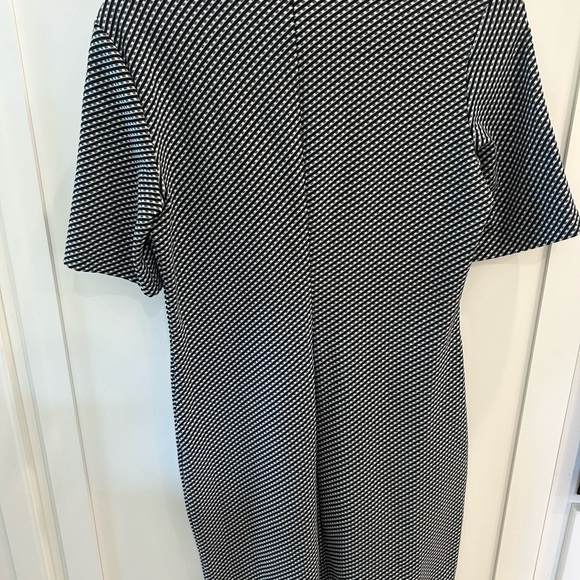 Theory Rijik B Claymont Office Chic Sheath Mini Dress Patterned Garment Size 12 - Picture 5 of 6